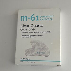 NWT M-61 Powerful Skincare Clear Quartz Gua Sha